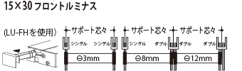 灯具のカット寸法注意