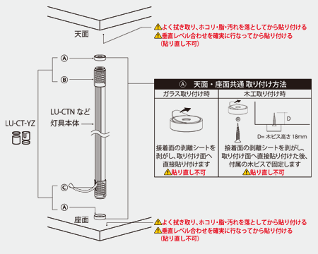 コードを横から出す設置