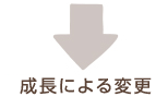 成長による変更